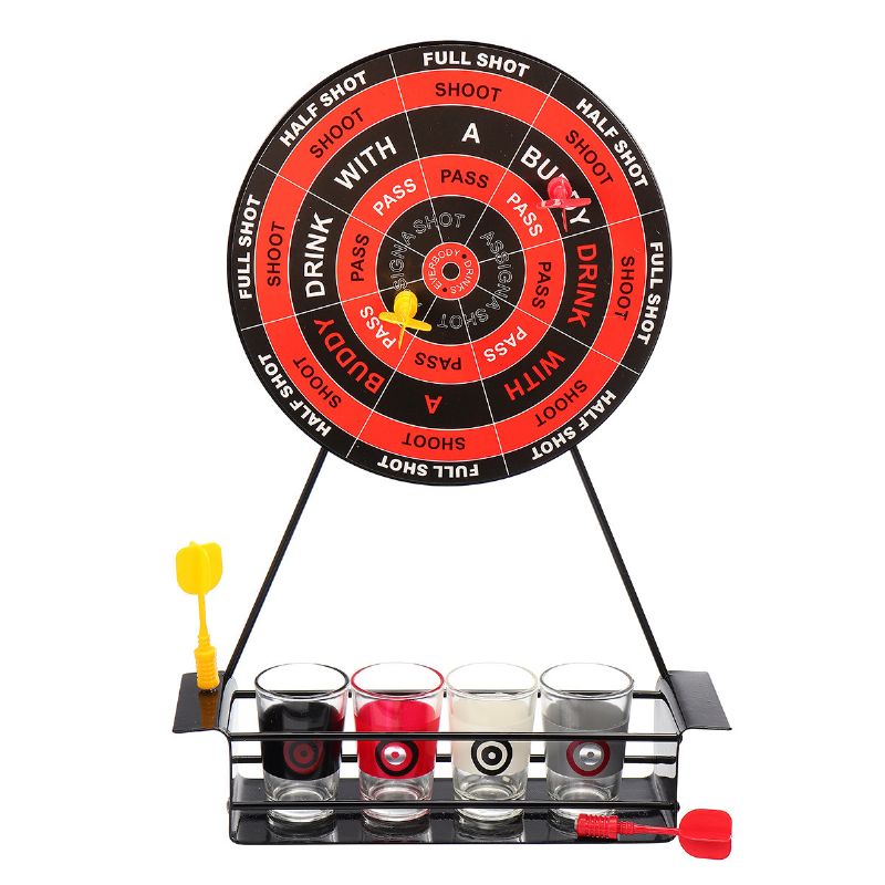 Kcasa Bt-500 Creative Mini Magnet Dart Toy Shot Set Party Entertainment Drikkespill Med Glass Cu