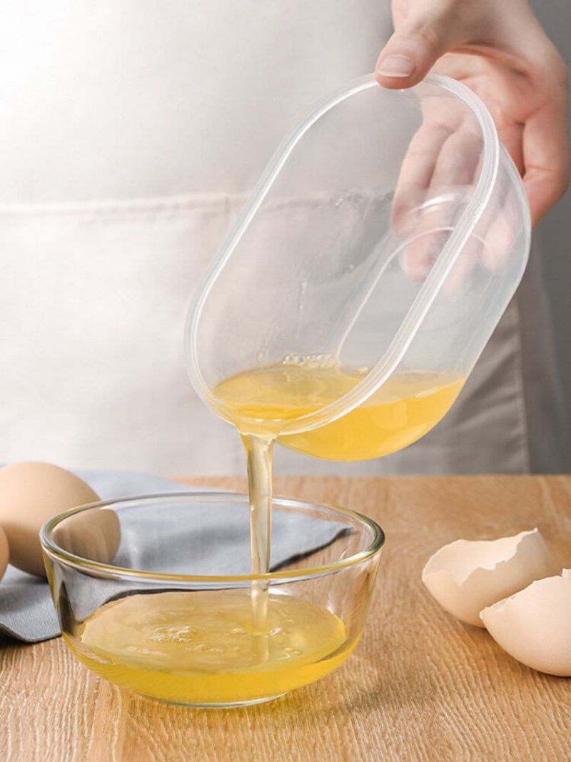 Kjøkken Double Grid Egg Separator Miljøvennlig Eggeplommedeler Verktøy Kichen Tilbehør Matlaging