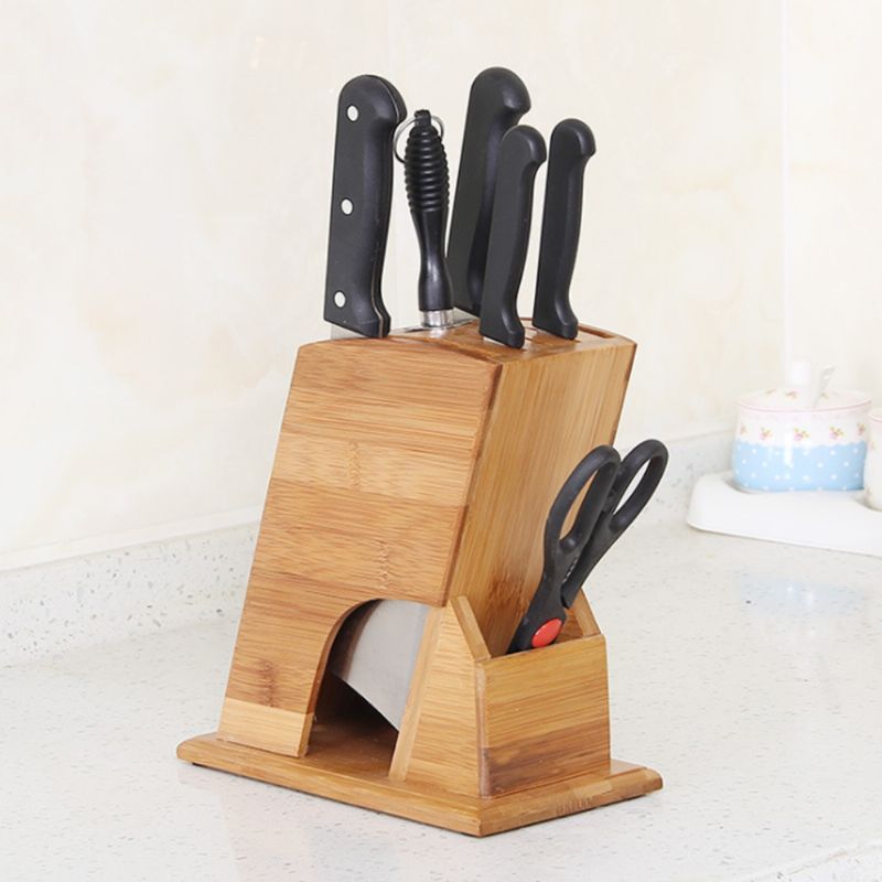 Kjøkkenkniver Organizer Best Knive Storage Bambus Knife Block