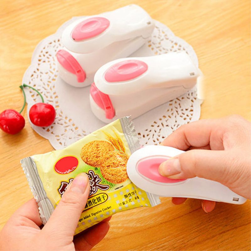 Mini Plastpose Varmeforseglingsmaskin Food Bag Sealer