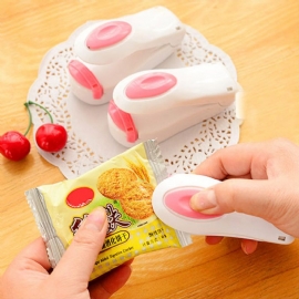 Mini Plastpose Varmeforseglingsmaskin Food Bag Sealer