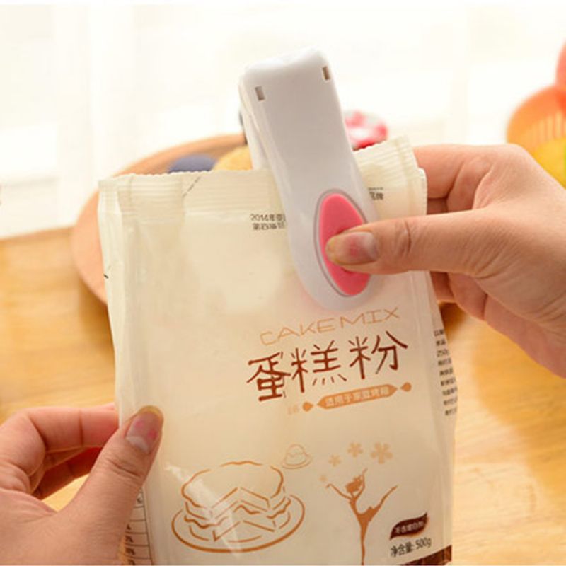 Mini Plastpose Varmeforseglingsmaskin Food Bag Sealer