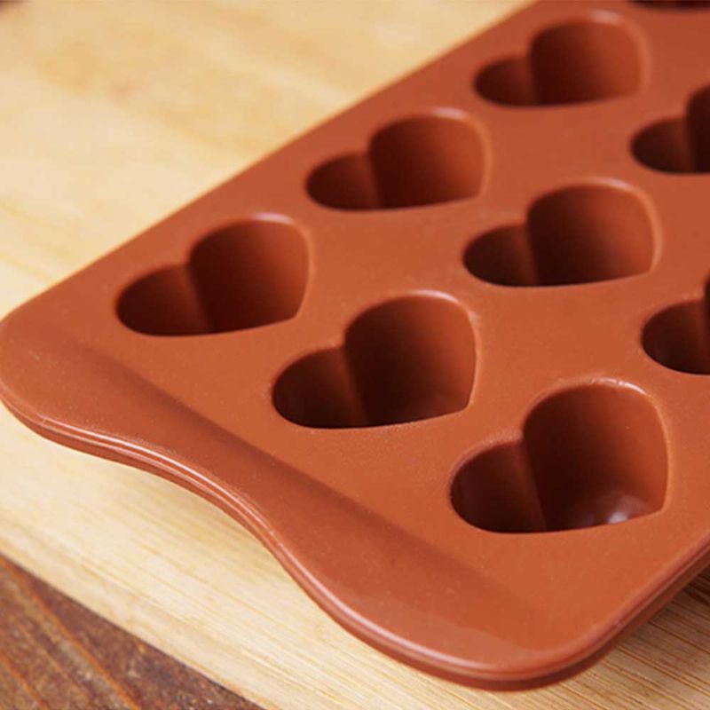 Multi Shape Bakeform Med 15 Hull Silikon Sjokolade Godteri Pudding Gelé Lollipop Diy Form