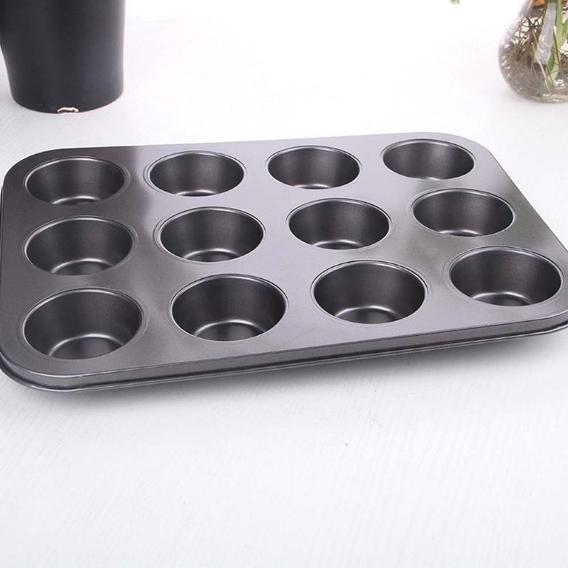 Nonstick Muffins Bakepanne Terteform Slitesterk Rund Kakeform