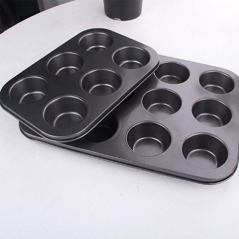 Nonstick Muffins Bakepanne Terteform Slitesterk Rund Kakeform