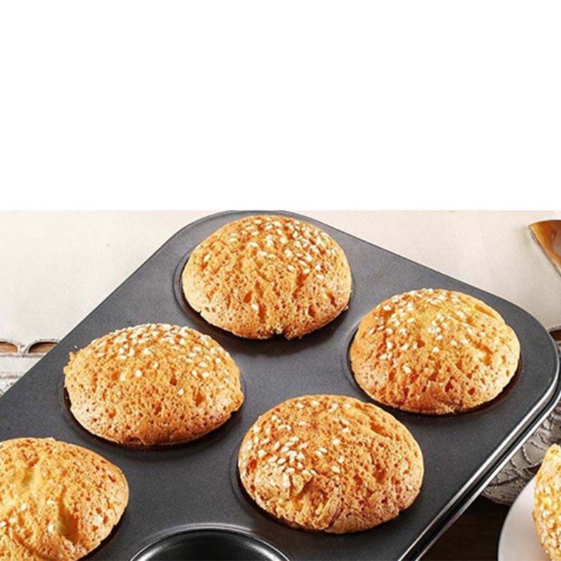 Nonstick Muffins Bakepanne Terteform Slitesterk Rund Kakeform