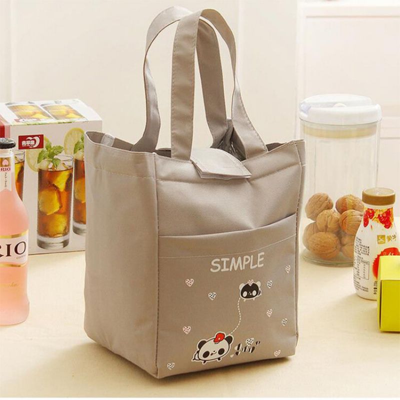 Oxford Waterproof Cartoon Thickening Lunsj Tote Bag Picnic Cooler Isolert Håndveske