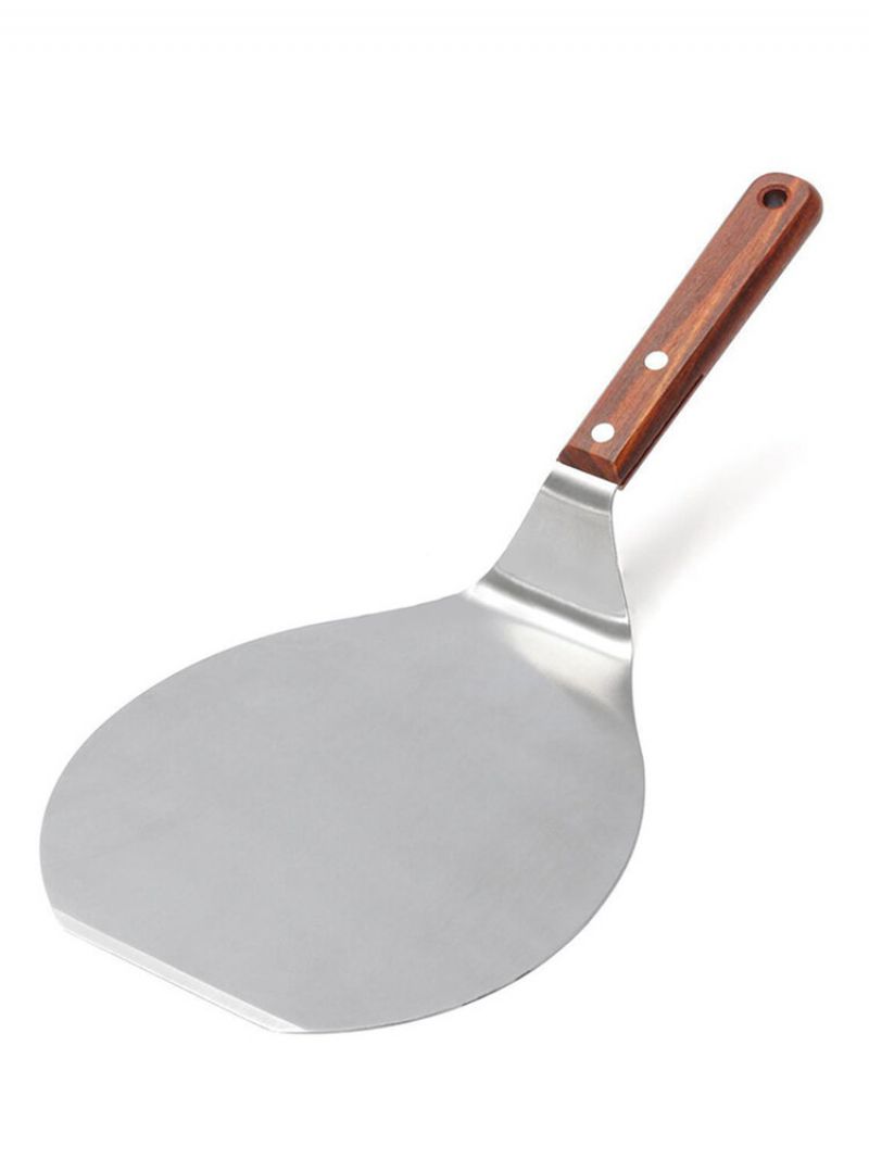 Pizza Spatel Skrell Rustfri Stål Spade Kakeholder Brett Tallerken Shifter Baking Bakeware