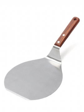 Pizza Spatel Skrell Rustfri Stål Spade Kakeholder Brett Tallerken Shifter Baking Bakeware