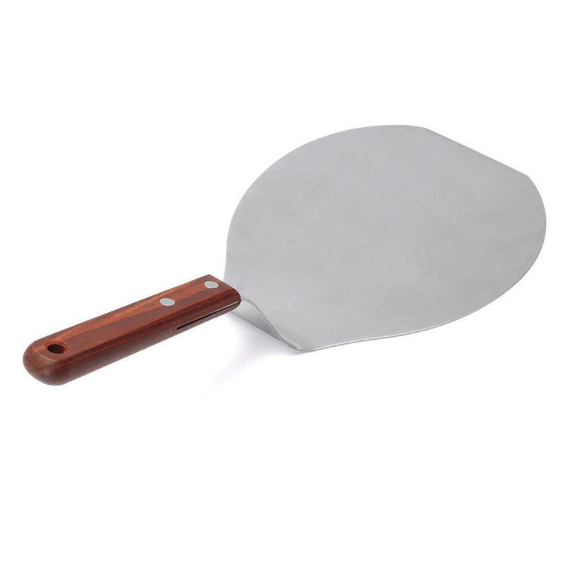 Pizza Spatel Skrell Rustfri Stål Spade Kakeholder Brett Tallerken Shifter Baking Bakeware