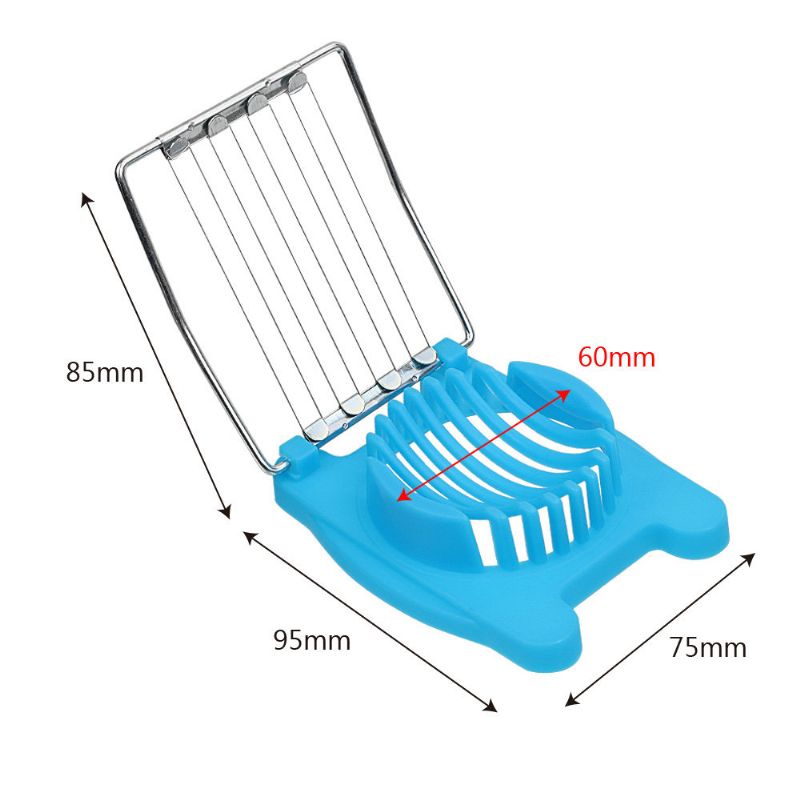 Rustfritt Stål Cut Egg Slicer Sectioner Cutter Mold Multifunksjon Egg Splitter Kjøkkenverktøy