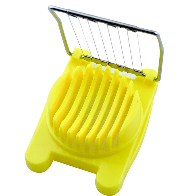 Rustfritt Stål Cut Egg Slicer Sectioner Cutter Mold Multifunksjon Egg Splitter Kjøkkenverktøy