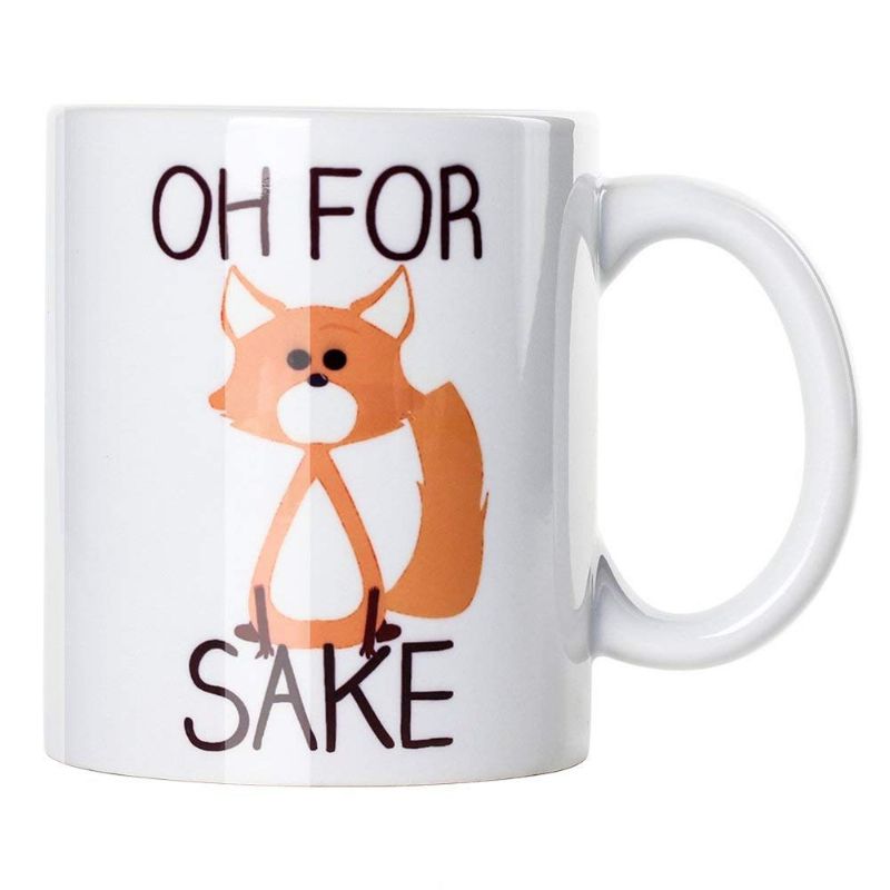 Søt Oh For Fox Sake Coffee Mug11 Oz Slitesterk Unik Milk Tea Mug