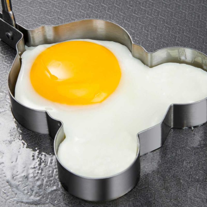 Stekt Egg Ring Form Rustfritt Stål Pannekakeringer Former