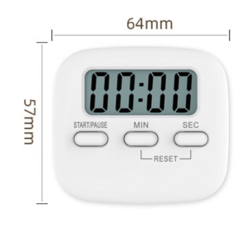 T05a Lcd-påminnelse Student Timer Kjøkken Baking Countdown