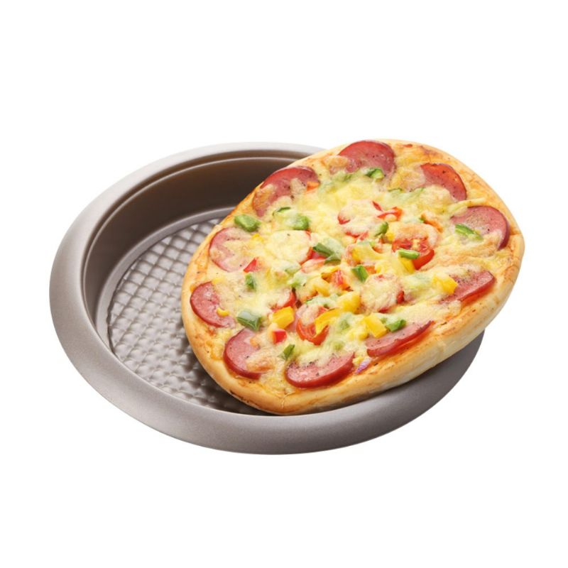 Universal Nonstick Deep Dish Pizza Pan Food Grade Kjøkken Bakebrett Premium Rund Kake Stekepanner 9 Tommer