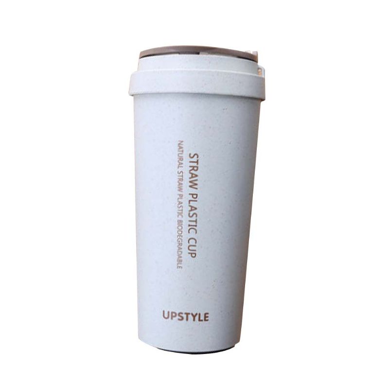 Wheat Straw Cup Kvinnelig Student Fresh Creative Simple Cup Personlig Plast Portable Cup