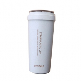 Wheat Straw Cup Kvinnelig Student Fresh Creative Simple Cup Personlig Plast Portable Cup