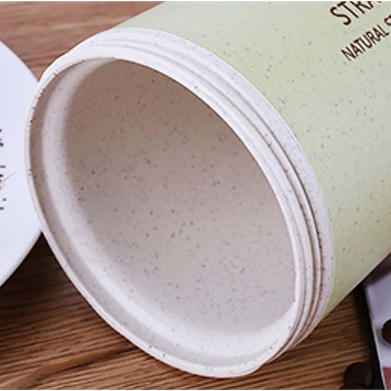 Wheat Straw Cup Kvinnelig Student Fresh Creative Simple Cup Personlig Plast Portable Cup