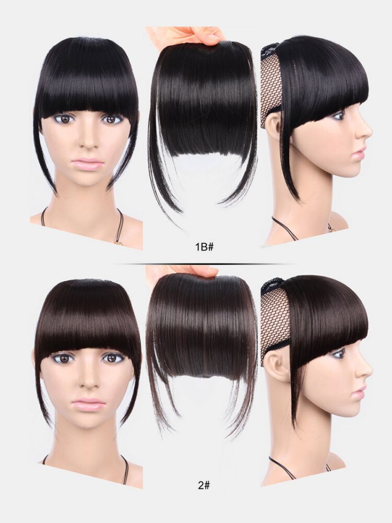 Air Bangs Parykkstykke Kjemisk Fiber No-trace Sømløs Hair Extensions