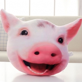 Pig-head Pute Søt Form Pp Kort Plysj Creative Bolster For Bursdagsgave