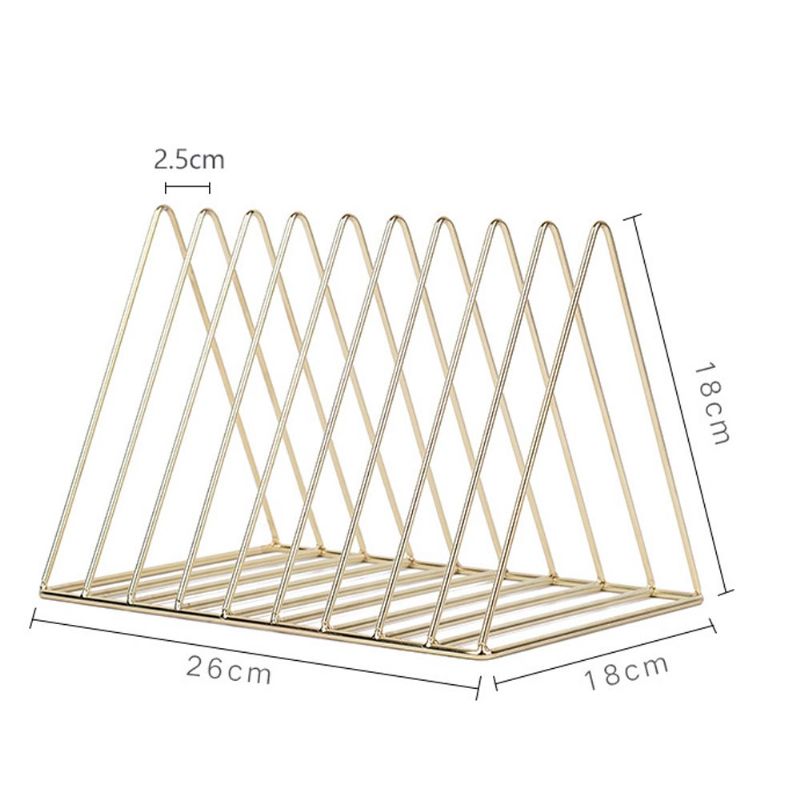 Liten Smijernsbokhylle Nordic Style Metal Oppbevaringshylle For Kontorbord Hjemmebord