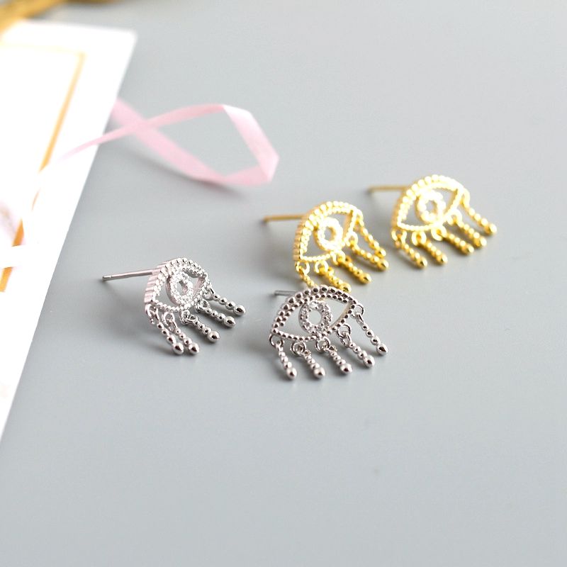 925 Sterling Sølv Demon Eye Of Horus Øredobber Studs