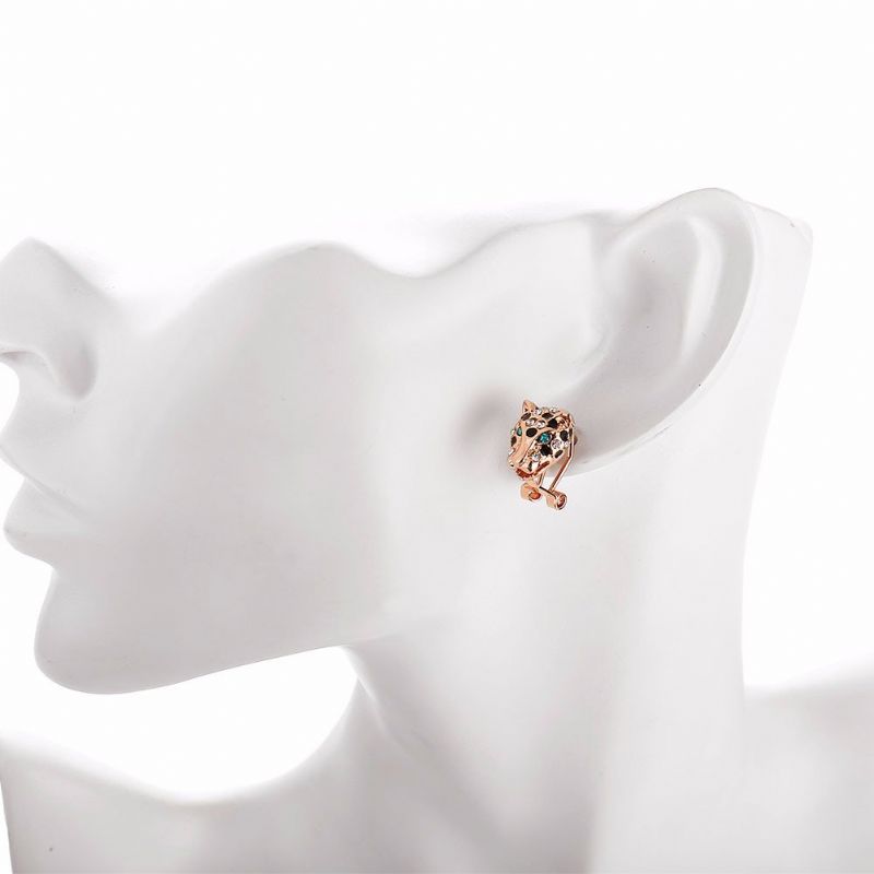 Inalis® Øredobber For Kvinner Leopard Rhinestone