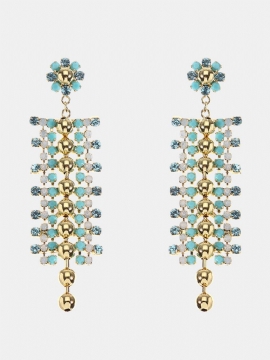 Jassy® Bohemian White Opal Pacific Rhinestones Dusk Øredobber Gave For Kvinner