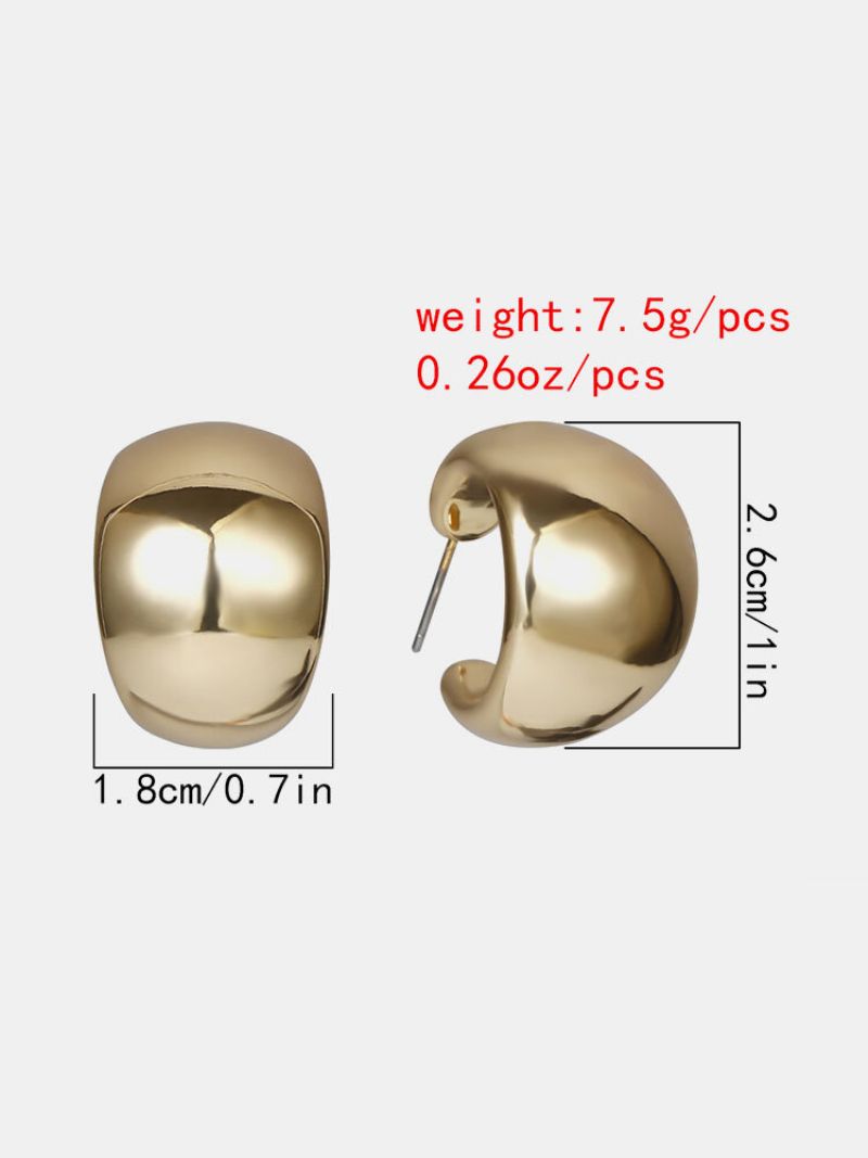 Mote Creative Style Uregelmessig Drop-shape Personlighet Legering Øredobber