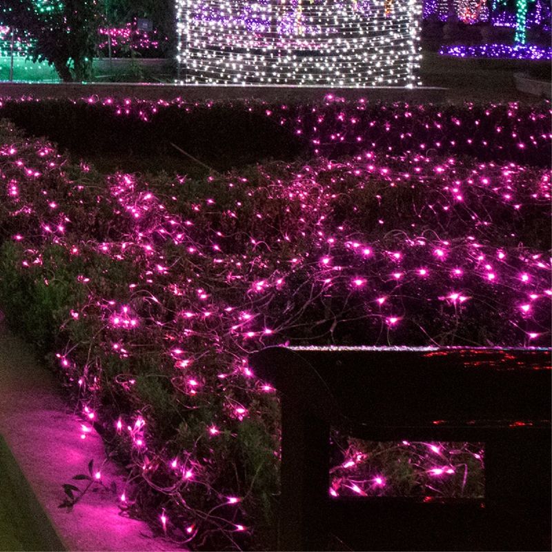 3x3m Vanntett Led-gardin Fairy String Light Julebryllupsfest Utendørsdekor Eu-plugg Ac220v