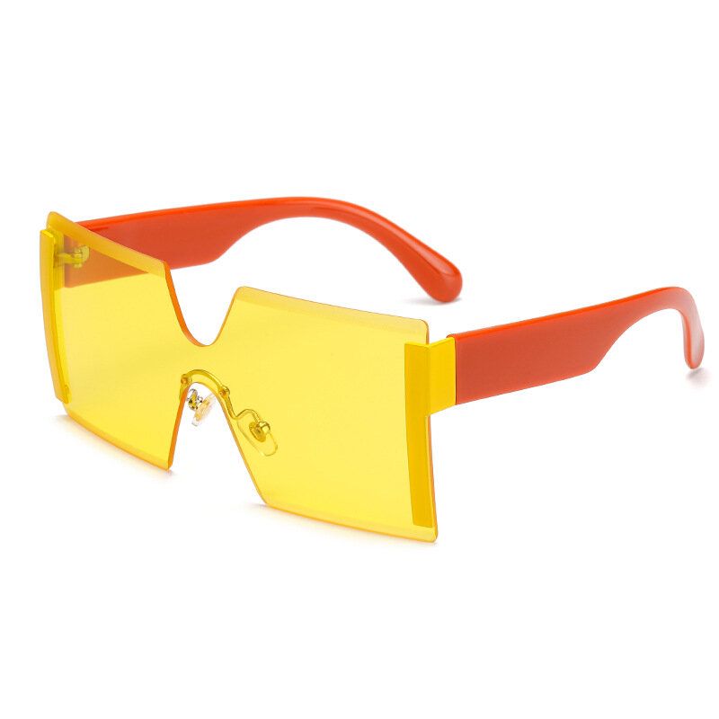 Anti-uv Square Retro Driving Glasses Fashion Big Box Personlighet Solbriller