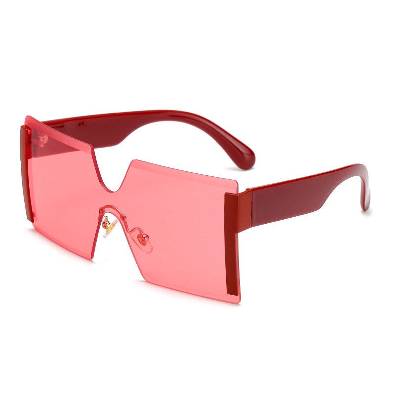 Anti-uv Square Retro Driving Glasses Fashion Big Box Personlighet Solbriller