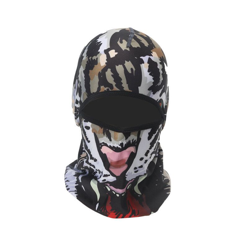 Herre Pustende Svette Munn Full Face Mask Hat Sykkelmasker Hetter Solhatter