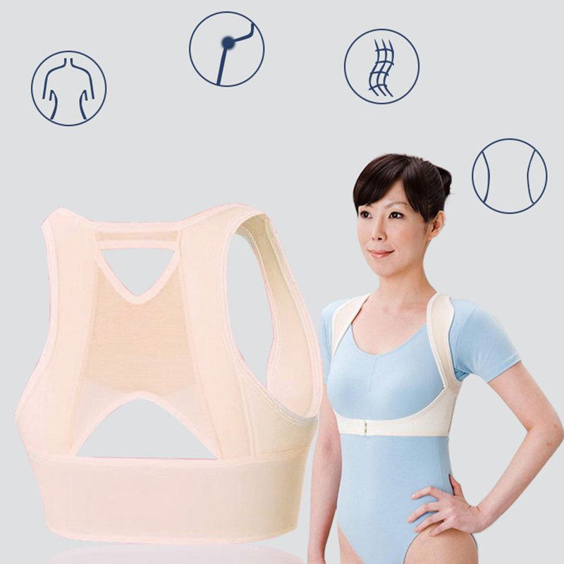 Justerbart Posture Corrector Belte Kvinner Bryst Ryggstøtte Anti Humpback Beauty Chest Corset