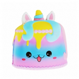 Kawaii Crown Cake Squishy Søt Soft Solw Rising Toy Tegneserie Gavesamling Med Innpakning