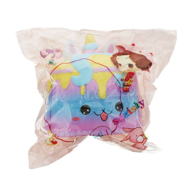 Kawaii Crown Cake Squishy Søt Soft Solw Rising Toy Tegneserie Gavesamling Med Innpakning