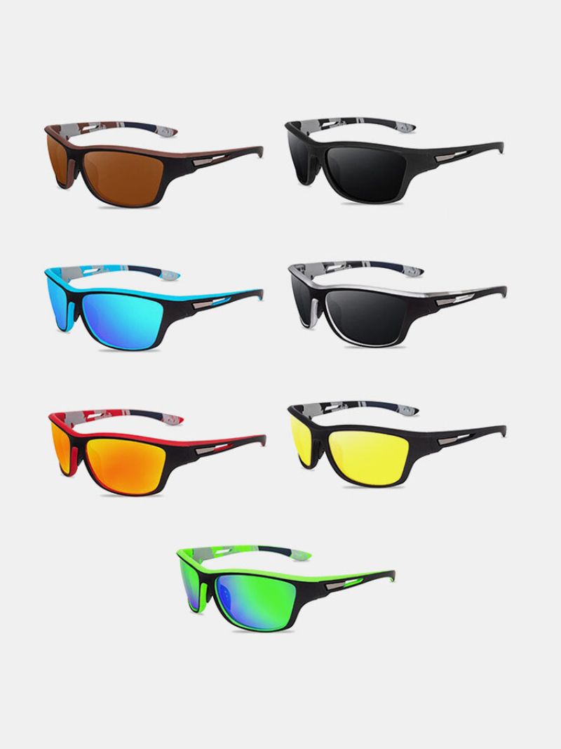 Menn Bred Side Full Frame Anti-uv Polarized Casual Outdoor Sports Driving Solbriller