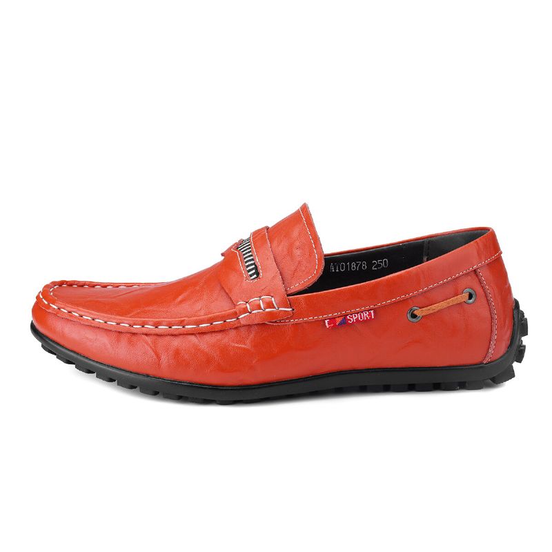 Menn Microfiber Leather Portable Slip On Driving Loafers