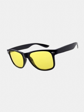 Menn Yellow Lens Night Vision Driving Briller Polariserte Solbriller Ridebriller
