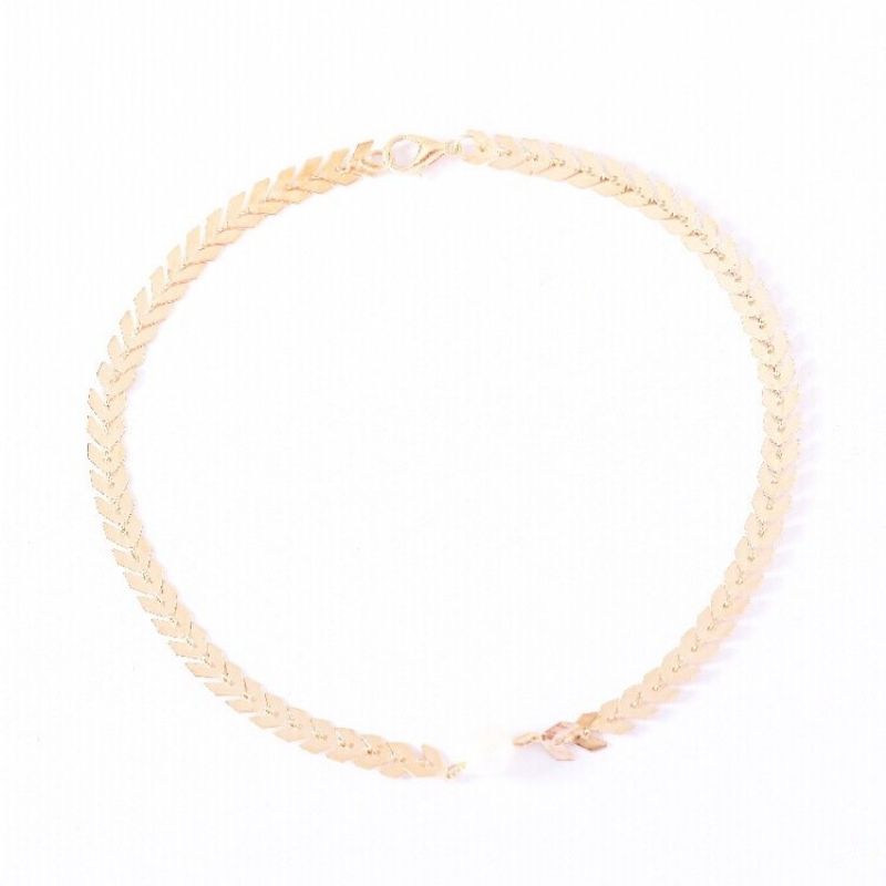 Mote Choker Halskjede Fiskeskala Krageben Pearl Chain Smykker Trendy For Kvinner