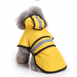 Mote Pet Raincoat Rainy Days Slicker Gul Regnfrakk