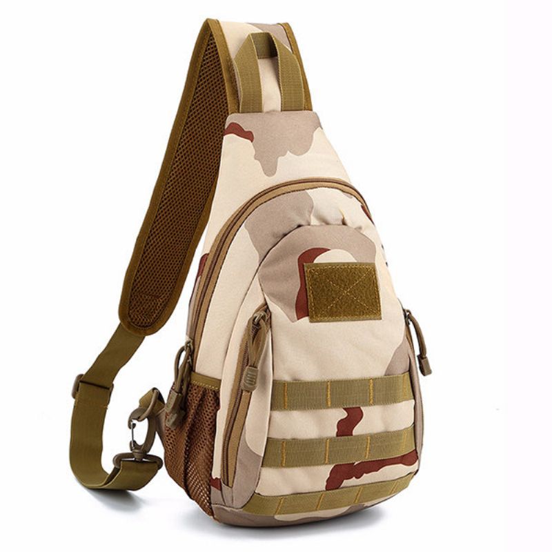 Multifunksjonell Outdoor Camouflage Tactical Sling Bag Brystveske Crossbody-veske For Menn