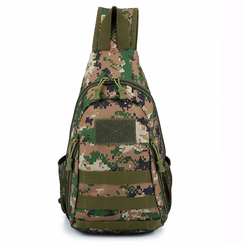 Multifunksjonell Outdoor Camouflage Tactical Sling Bag Brystveske Crossbody-veske For Menn