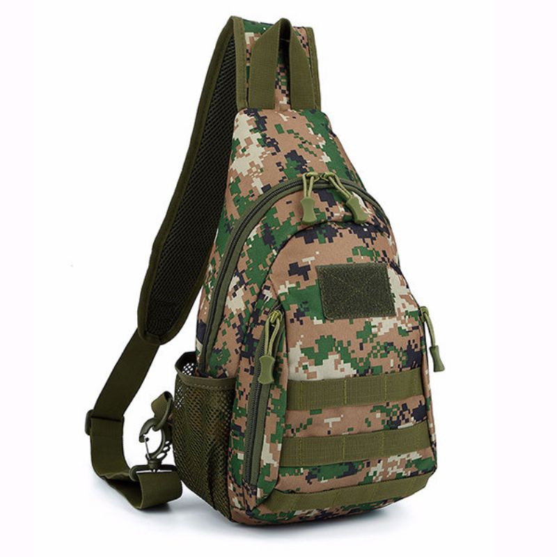 Multifunksjonell Outdoor Camouflage Tactical Sling Bag Brystveske Crossbody-veske For Menn