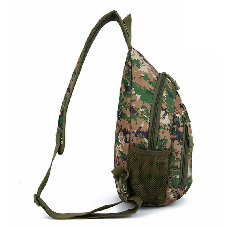 Multifunksjonell Outdoor Camouflage Tactical Sling Bag Brystveske Crossbody-veske For Menn