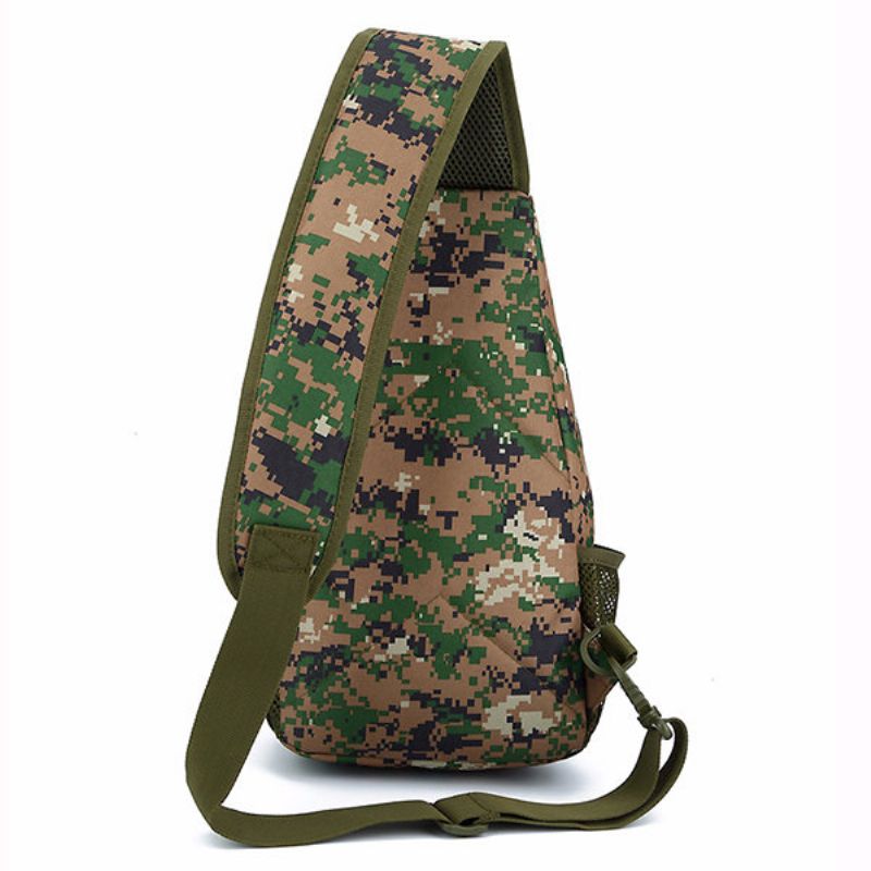 Multifunksjonell Outdoor Camouflage Tactical Sling Bag Brystveske Crossbody-veske For Menn