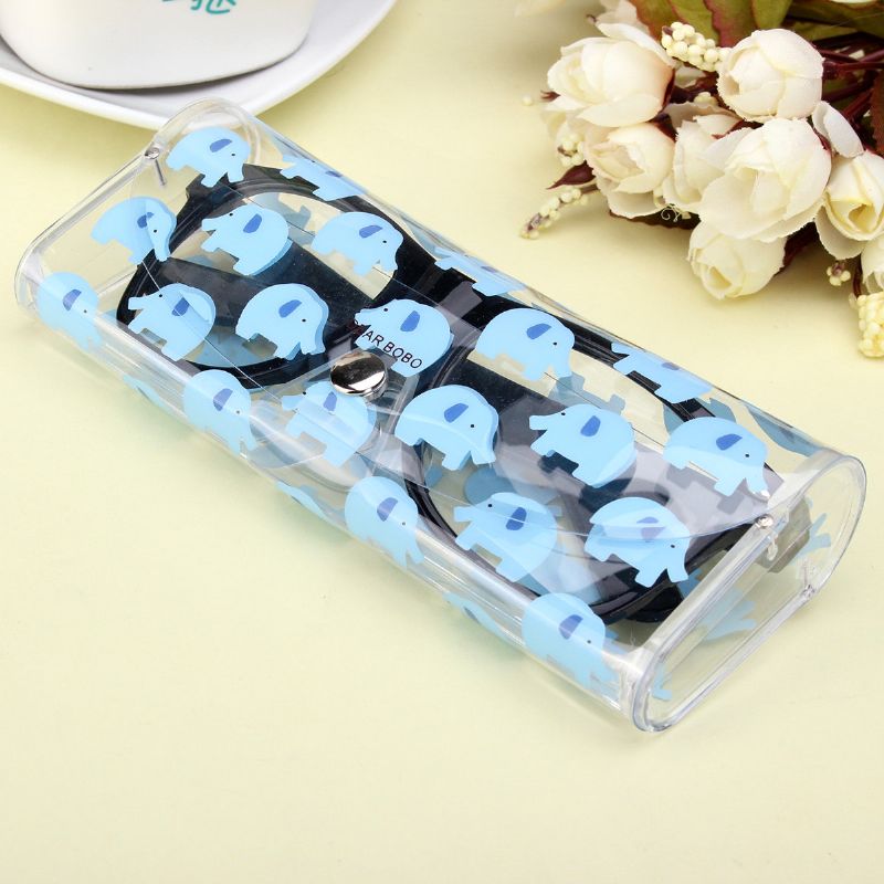 Pvc Cartoon Pet Patten Transparente Briller Solbriller Oppbevaring Brilleetui