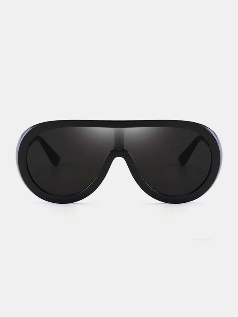 Unisex Pc Full Frame Fargerike One-piece Linse Anti-uv Goggles Mote Solbriller