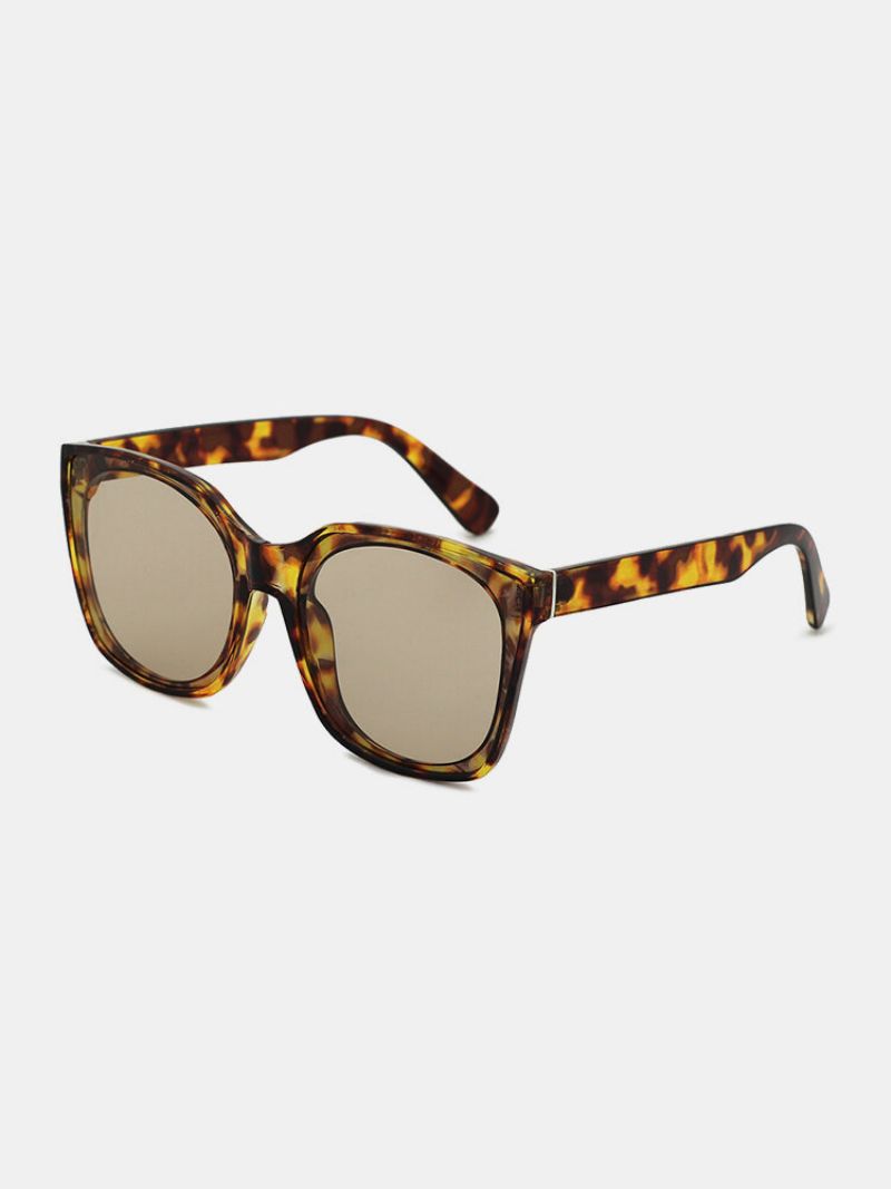 Unisex Square Full Frame Tortoiseshell Fashion Outdoor Uv-solbriller